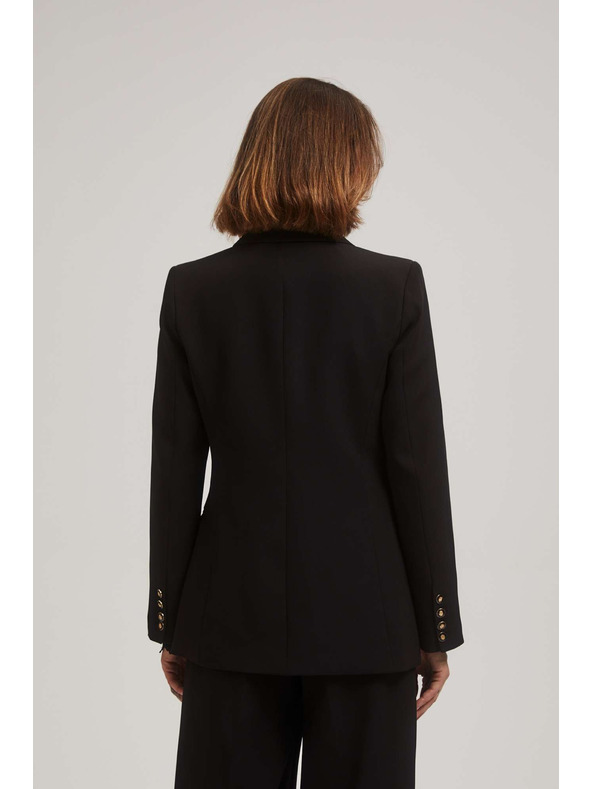 Moodo Enostranski blazer črn Moodo