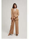 Moodo Enostranski blazer temno bež barve Moodo