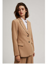 Moodo Enostranski blazer temno bež barve Moodo