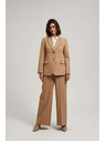 Moodo Enostranski blazer temno bež barve Moodo