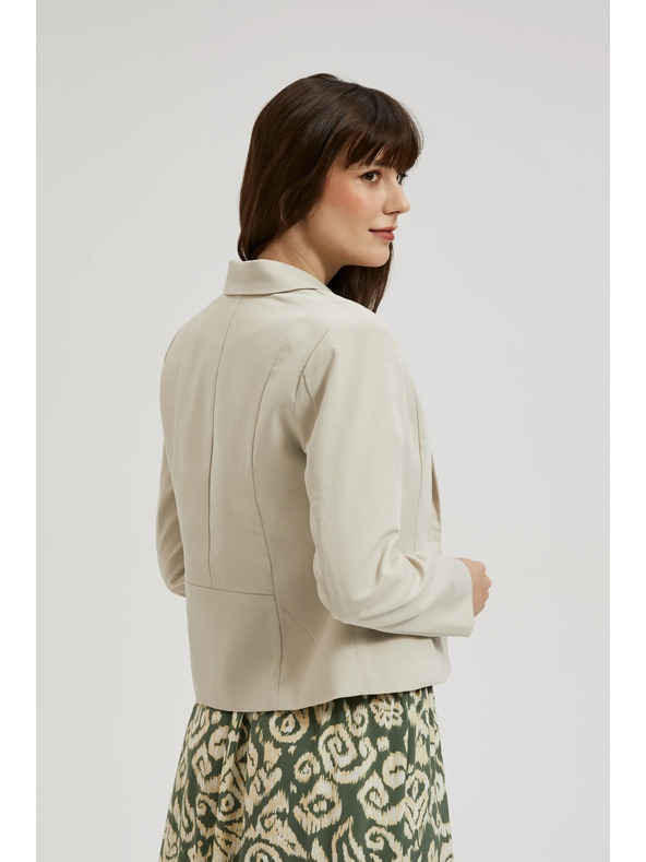 Moodo Kratek bež suknjič Moodo