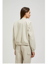 Moodo Bež bombažna jakna z žepi Moodo