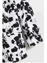 Moodo Suknjič s 3/4 rokavi črno-bel Moodo