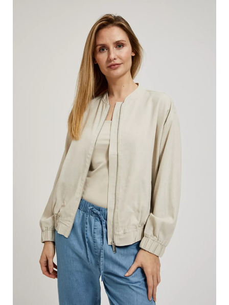 Moodo Bež bombažna jakna Moodo