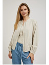 Moodo Bež bombažna jakna Moodo