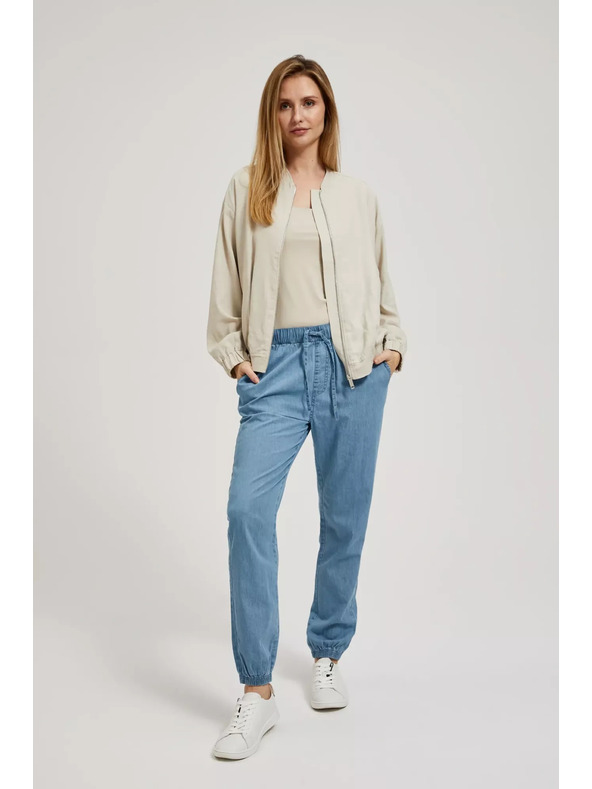 Moodo Bež bombažna jakna Moodo