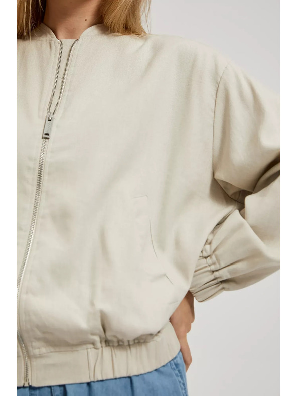 Moodo Bež bombažna jakna Moodo