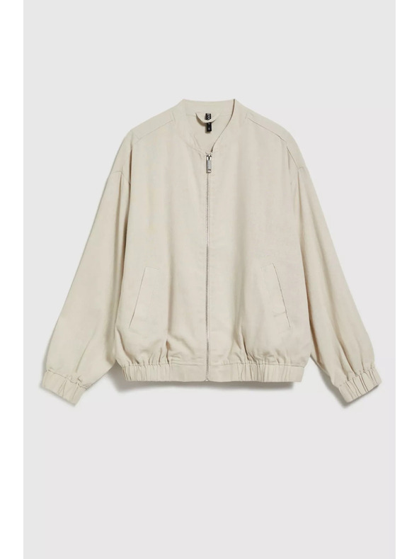 Moodo Bež bombažna jakna Moodo