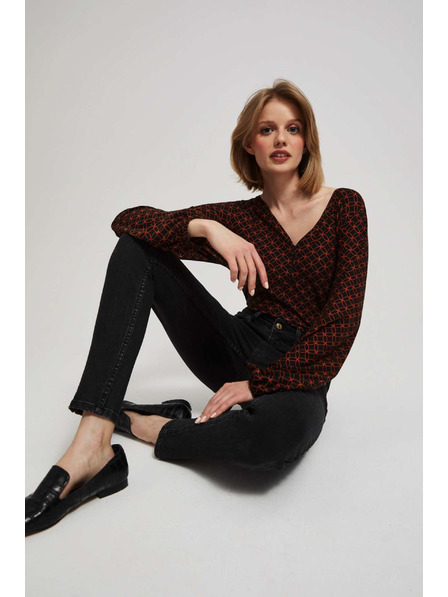 Moodo Črne slim kavbojke Moodo