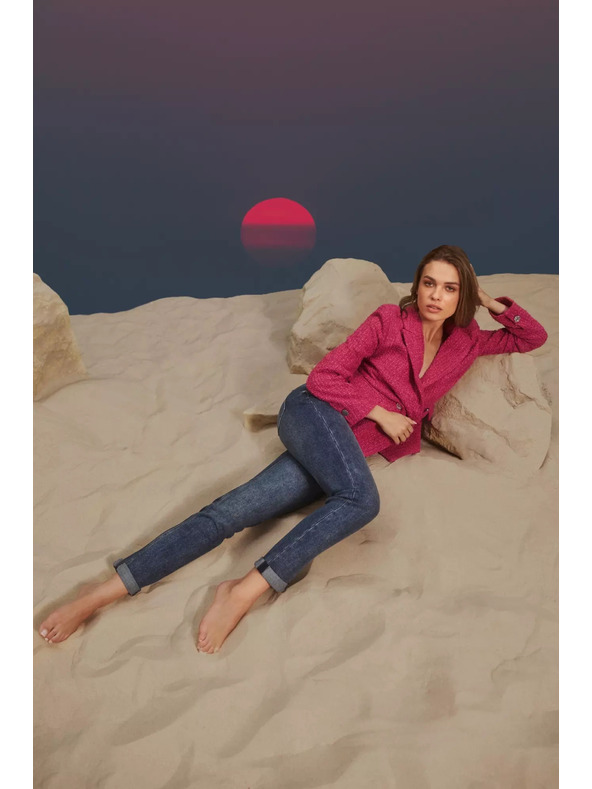 Moodo Temno modre boyfriend kavbojke Moodo