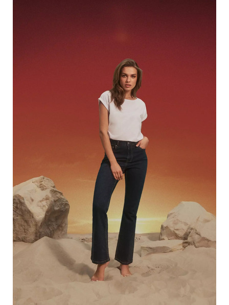 Moodo Kavbojke z širokimi hlačnicami Moodo