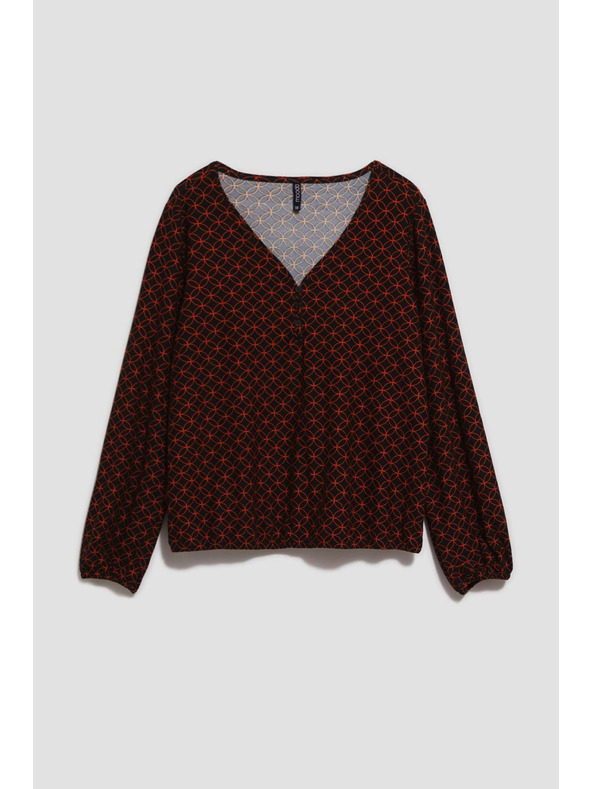 Moodo Bluza z geometrijskim vzorcem Moodo