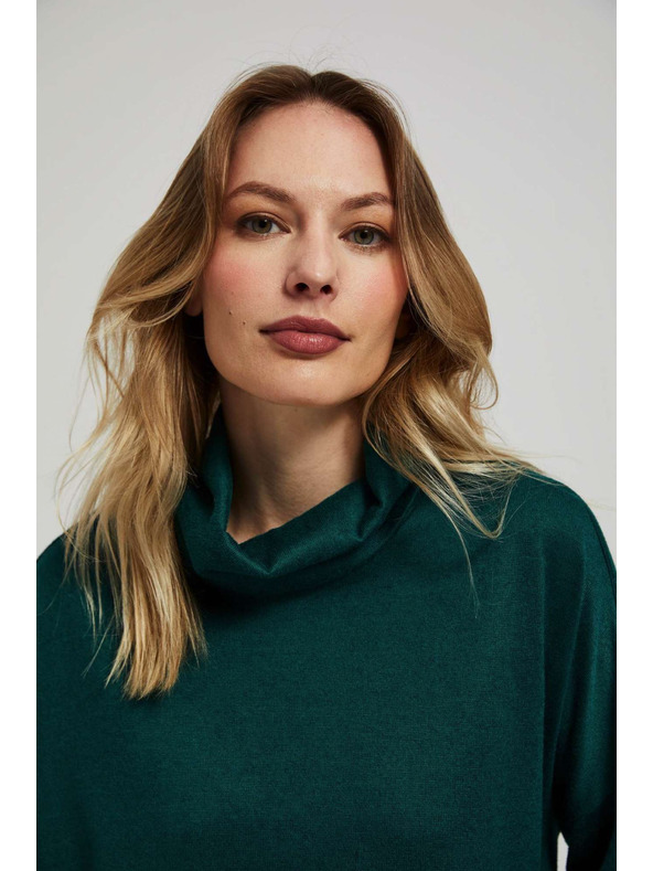 Moodo Bluza z ohlapnim ovratnikom Moodo