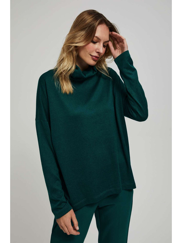 Moodo Bluza z ohlapnim ovratnikom Moodo