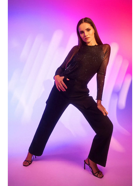 Moodo Top s prosojnimi rokavi Moodo