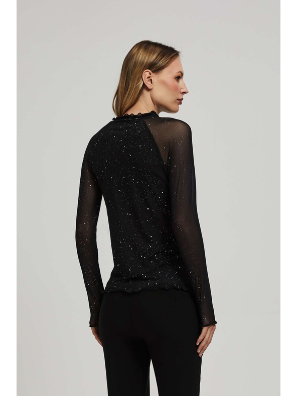 Moodo Top s prosojnimi rokavi Moodo