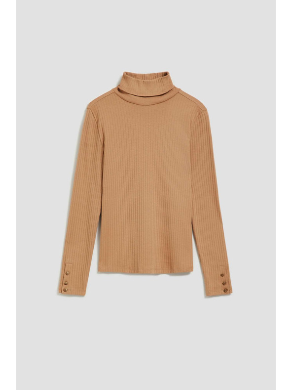 Moodo Rebrasta bluza z visokim ovratnikom Moodo