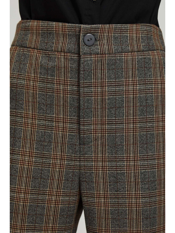 Moodo Sive kariraste hlače Moodo