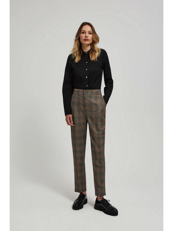 Moodo Sive kariraste hlače Moodo