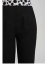 Moodo Črne hlače z ravnimi hlačnicami Moodo