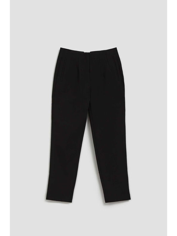 Moodo Črne hlače z ravnimi hlačnicami Moodo