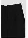 Moodo Črne hlače z ravnimi hlačnicami Moodo