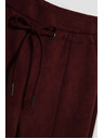 Moodo Kastanjeve hlače z vrvico Moodo