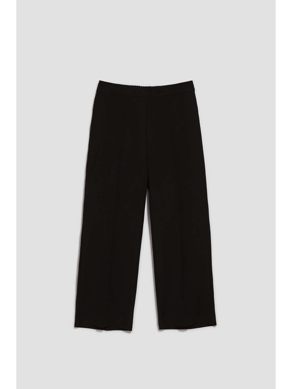 Moodo Gladke hlače z širokimi hlačnicami Moodo