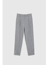 Moodo Formalne sive hlače z zavihljivimi hlačnicami Moodo