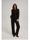 Moodo Črne hlače s strukturo Moodo