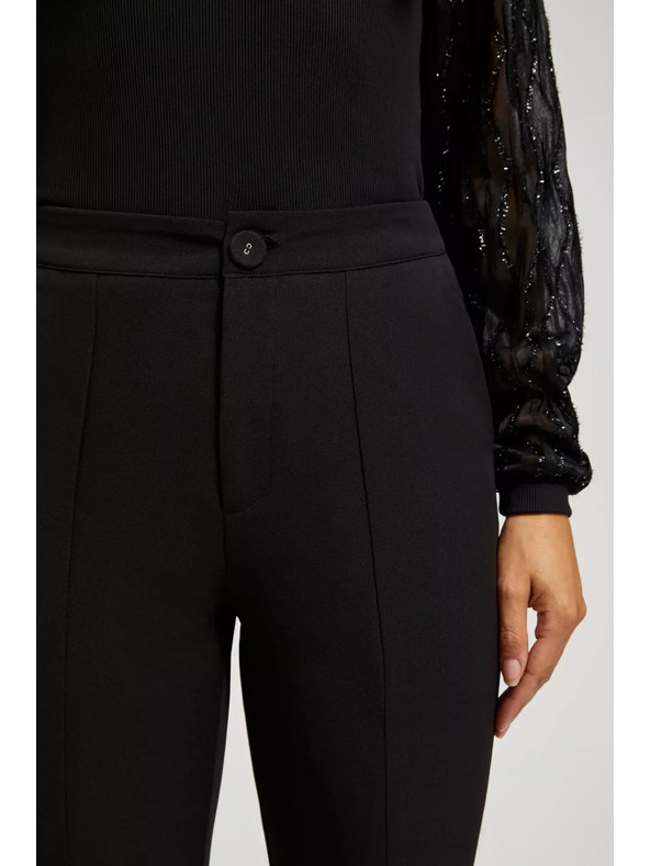 Moodo Hlače s strukturo in razporkom Moodo