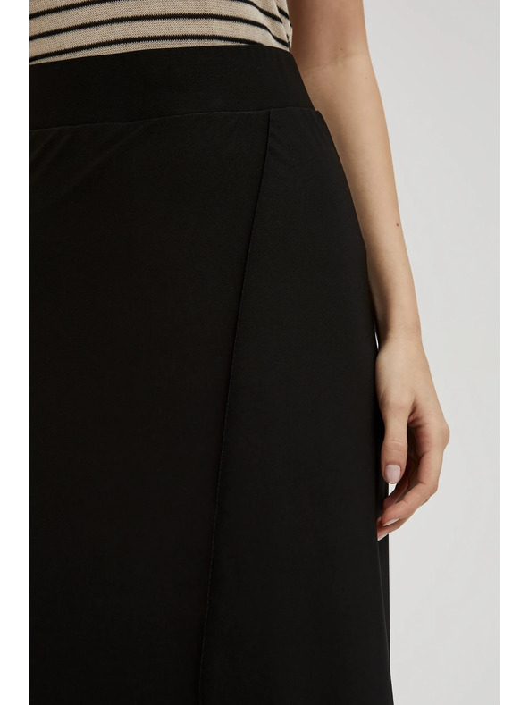 Moodo Črne hlače z širokimi hlačnicami Moodo