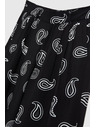 Moodo Črne hlače z nežnim vzorcem Moodo