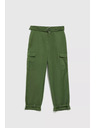 Moodo Khaki cargo hlače z zoženimi hlačnicami Moodo