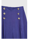 Moodo Vijolične hlače z dekorativnimi gumbi Moodo