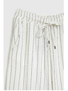 Moodo Lanene hlače prugaste bele Moodo