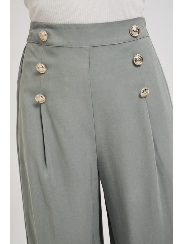 Moodo Olivne hlačne krilo z gumbi Moodo