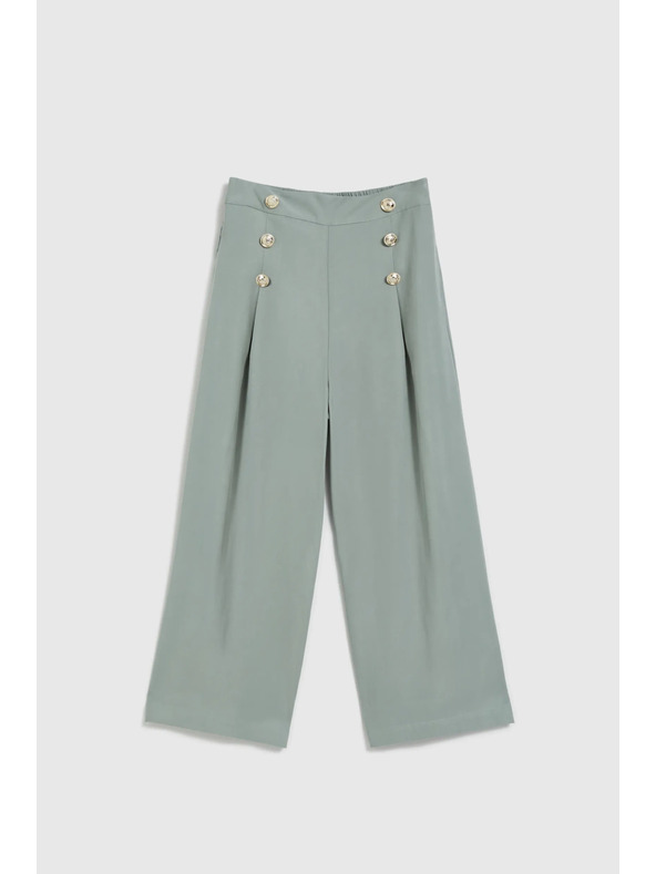 Moodo Olivne hlačne krilo z gumbi Moodo