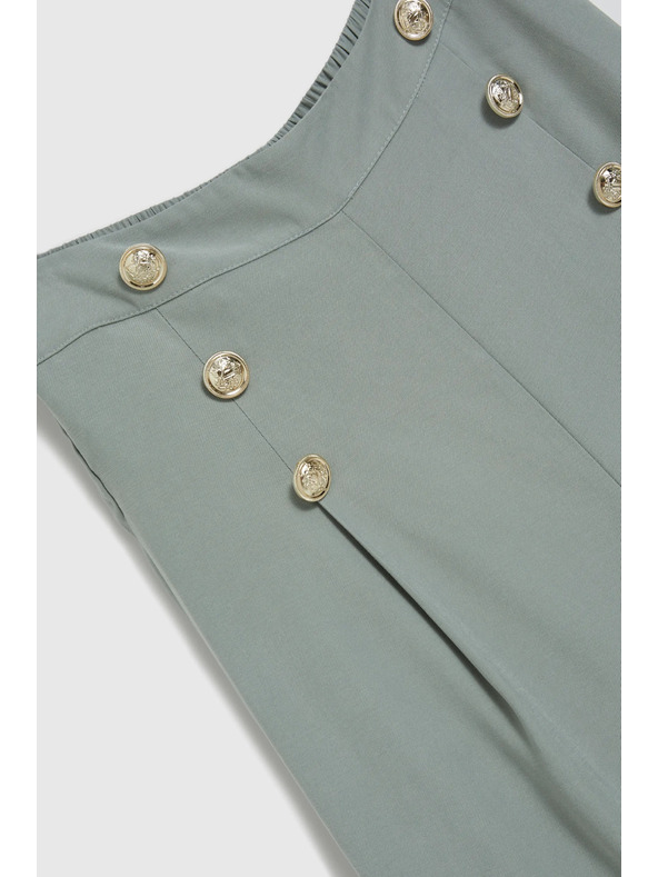 Moodo Olivne hlačne krilo z gumbi Moodo