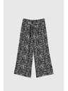 Moodo Črne hlačne krilo z vzorcem Moodo