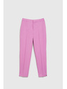 Moodo Formalne rožnate hlače v gubo Moodo