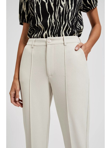 Moodo Elegantne bežne hlače z zožanimi hlačnicami in žepi Moodo