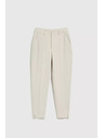 Moodo Elegantne bežne hlače z zožanimi hlačnicami in žepi Moodo