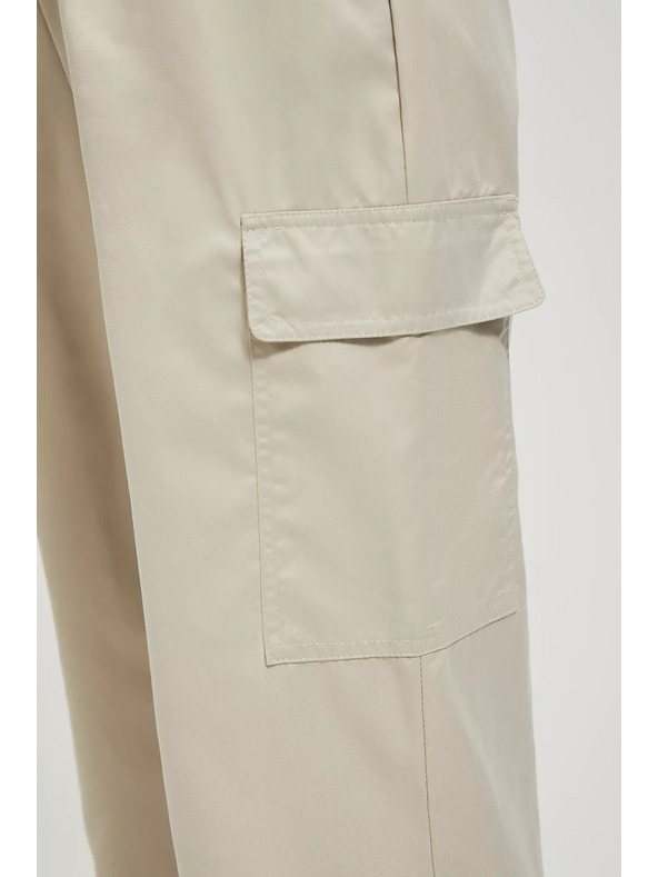 Moodo Bežne cargo hlače z ravnimi hlačnicami Moodo