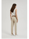 Moodo Bežne hlače z dekorativnim pasom Moodo
