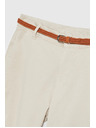 Moodo Bežne hlače z dekorativnim pasom Moodo