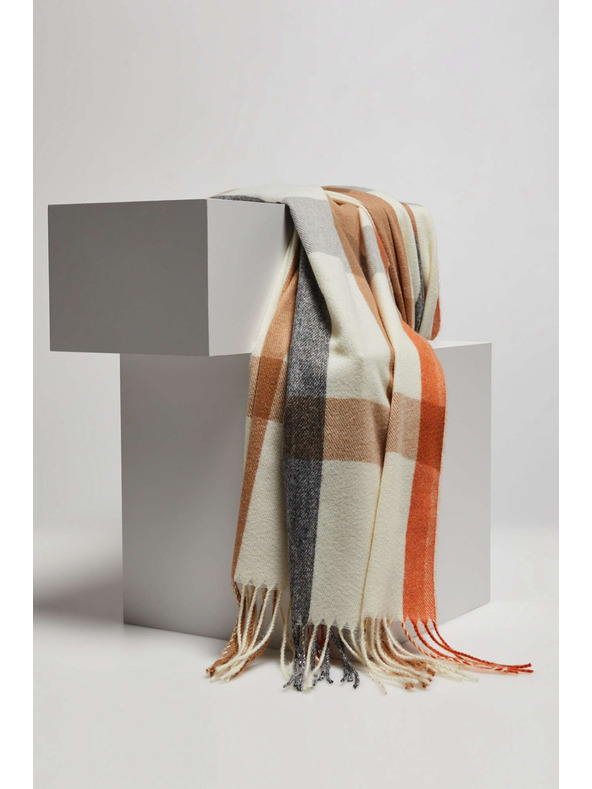 Moodo Šala v kockah z resami oranžna Moodo