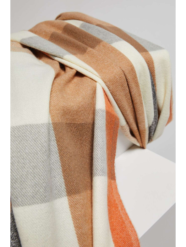 Moodo Šala v kockah z resami oranžna Moodo