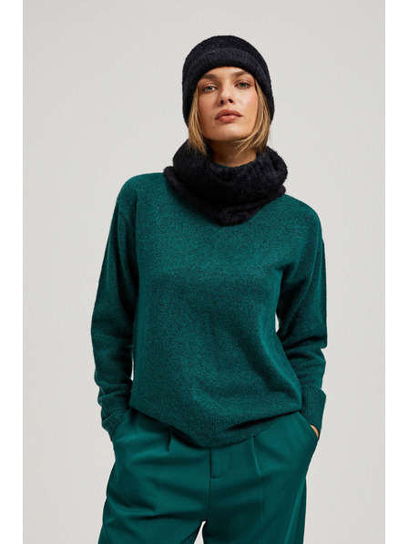 Moodo Gladek črn šal Moodo