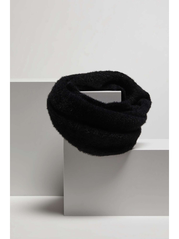 Moodo Gladek črn šal Moodo